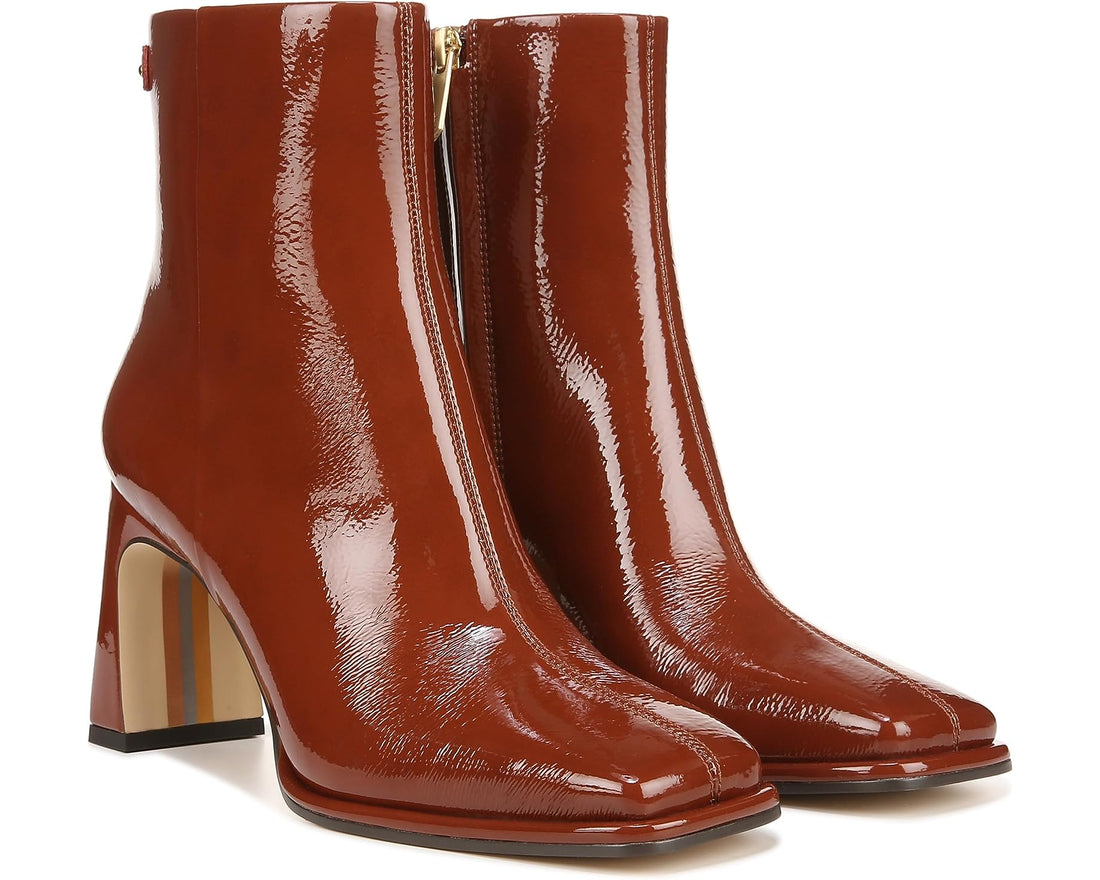 Sam Edelman Boot-Cinnamon Patent Leather