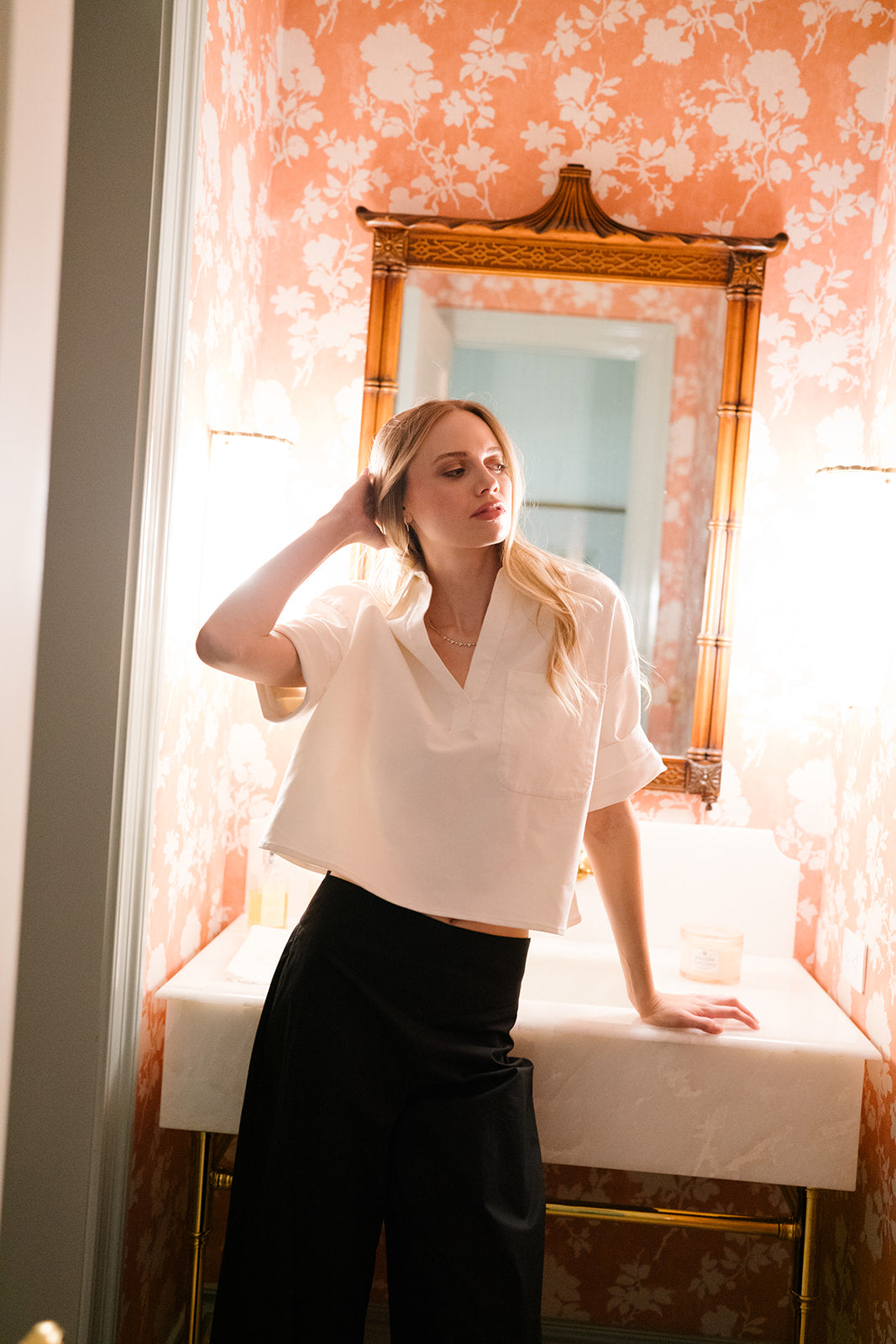 The ROSE Top in Ivory