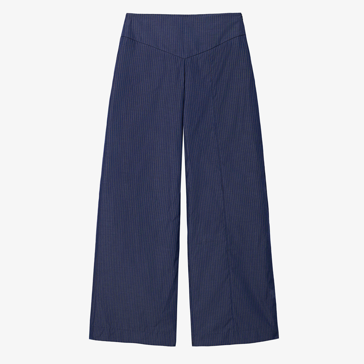 The BRENNA Pant in Navy Pinstripe