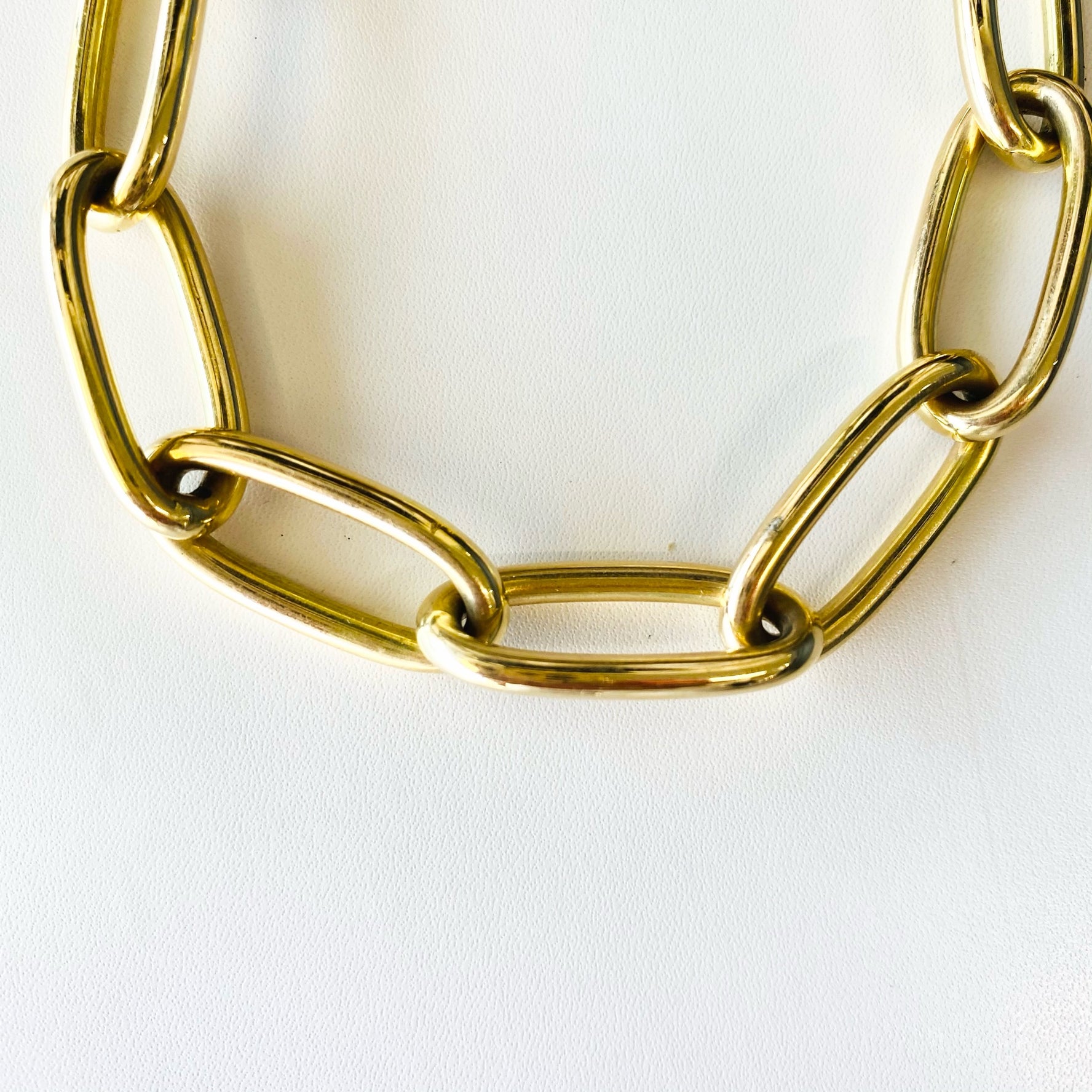 jumbo rounded link bracelet