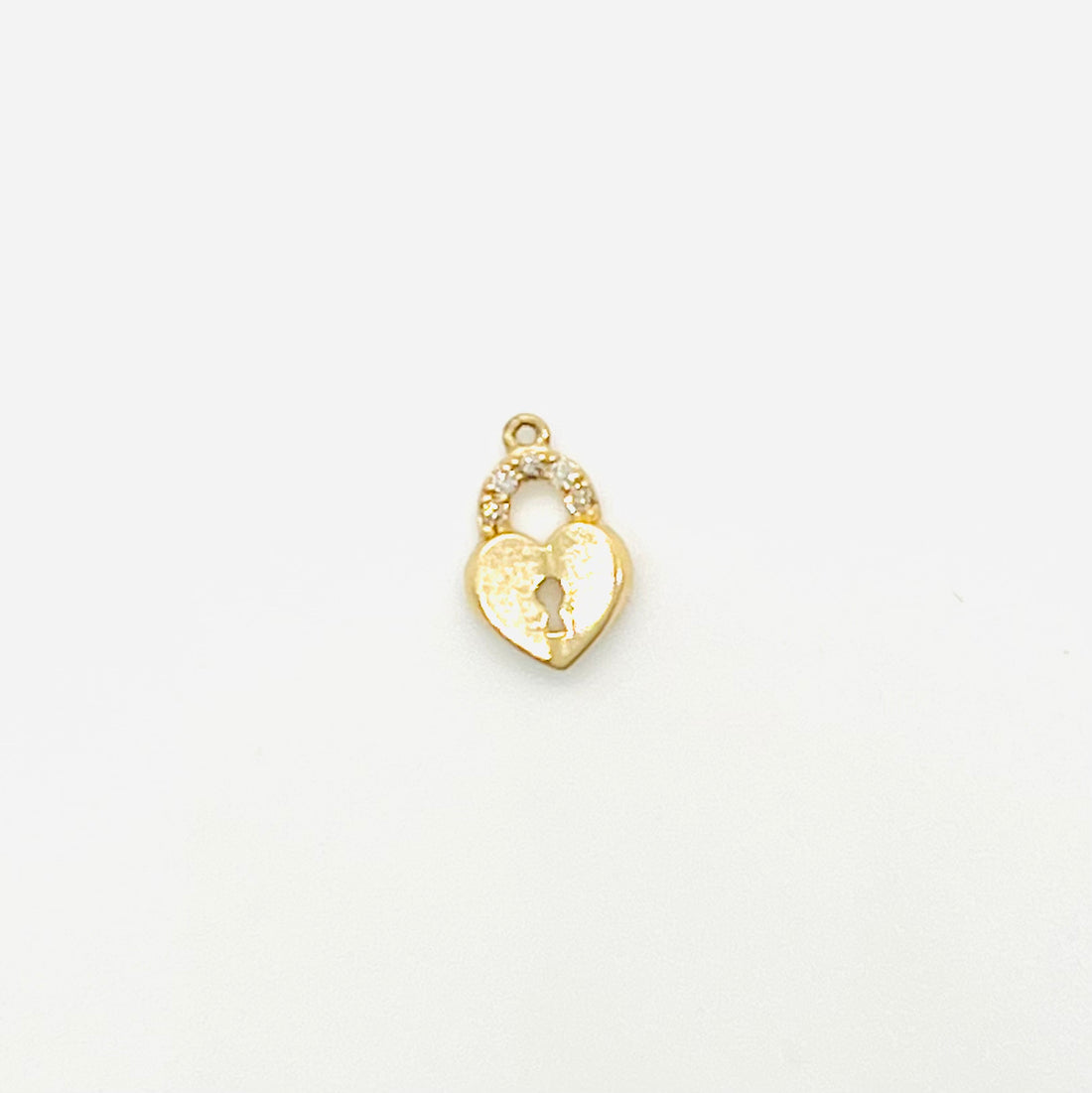 tiny diamond heart locket charm