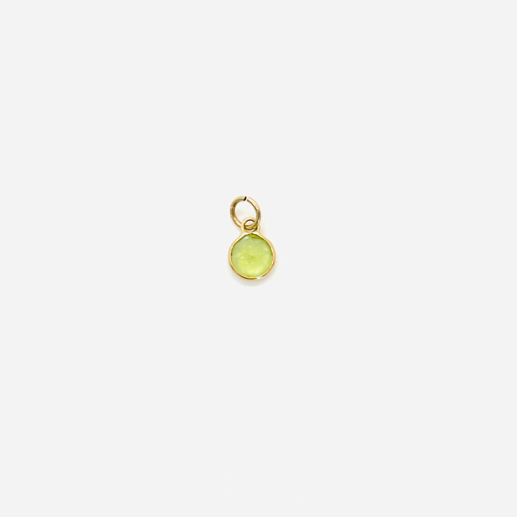 single peridot charm