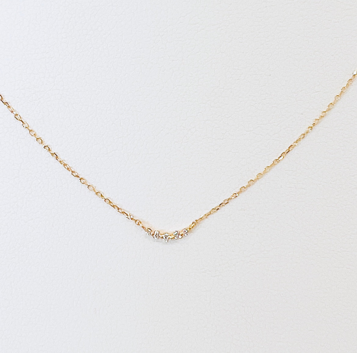 pave starlight curved diamond necklace