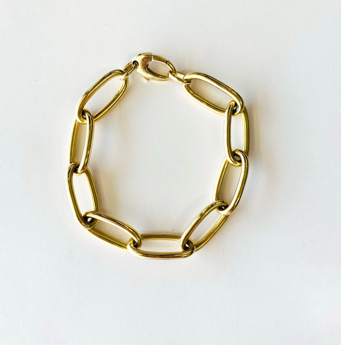 jumbo rounded link bracelet